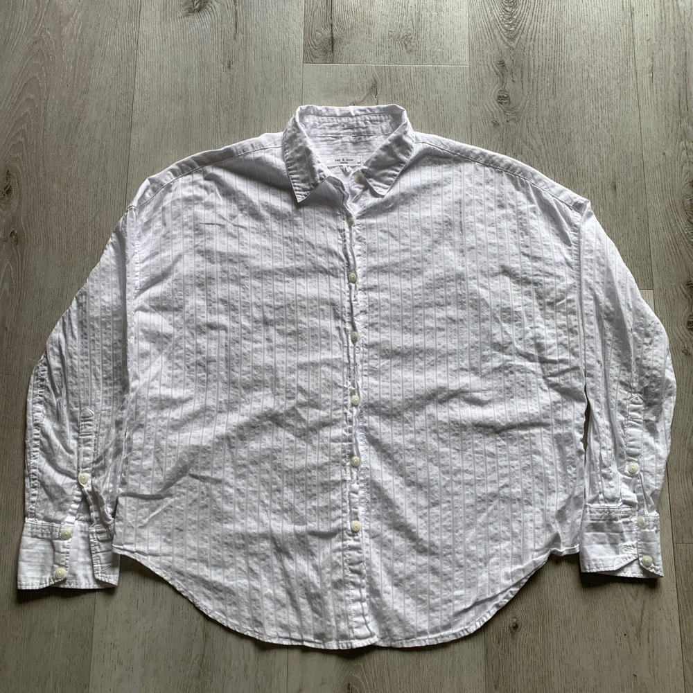 Rag & Bone women's striped‎ long sleeve button-up shirt